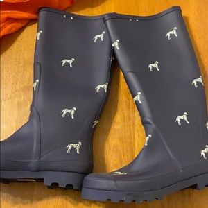 J Crew knee high rain boots
